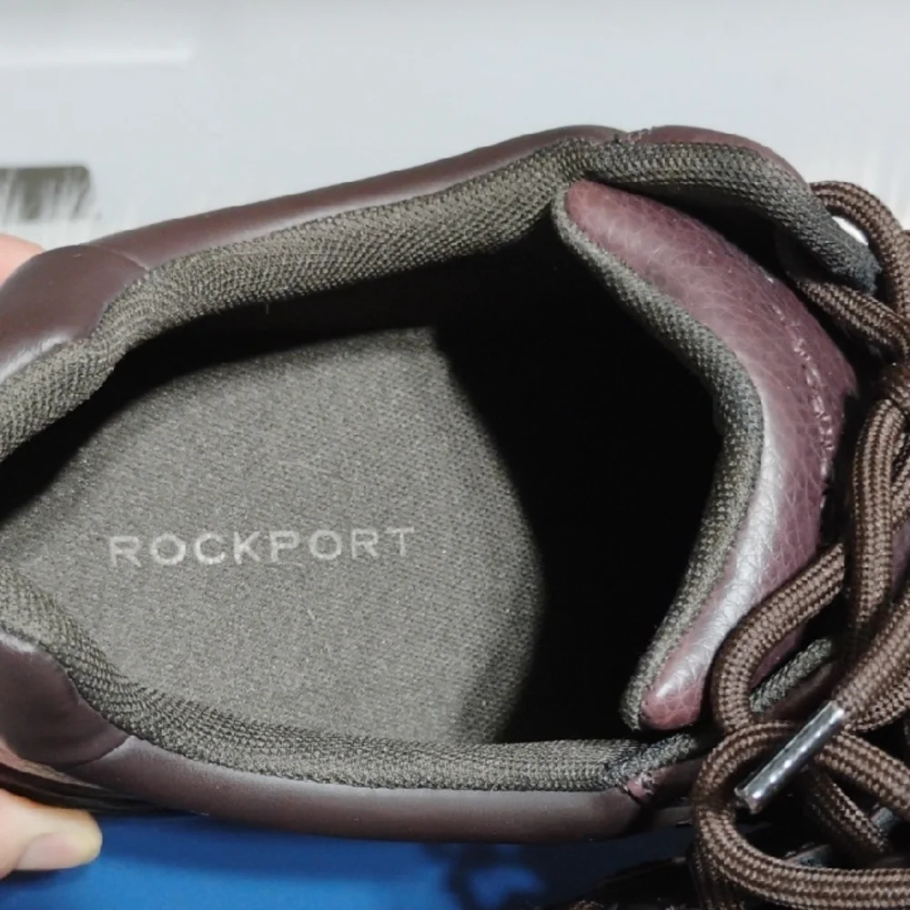 (BX81) New Rockport Eureka Men's Lace-Up Oxfords in Dark Brown Sz.11 M